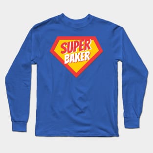 Baker Gifts | Super Baker Long Sleeve T-Shirt